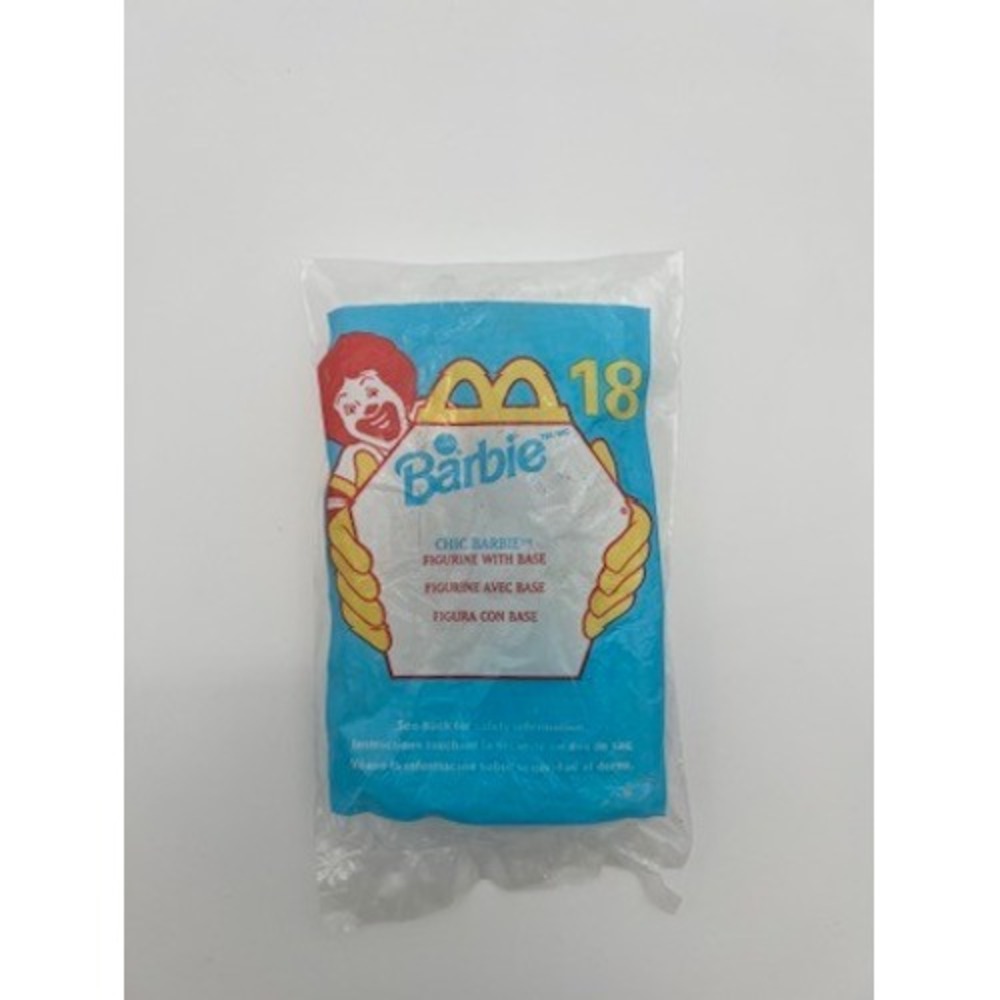 Vintage 1999 McDonalds Happy Meal Chic Barbie Figurine Toy 18 NIP New Sealed
